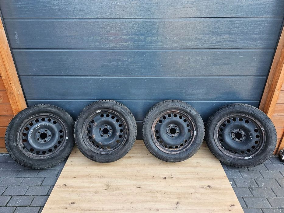 KOŁA FELGI STALOWE 16 OPONY ZIMOWE OPEL VECTRA C SIGNUM ASTRA H MERIVA B ZAFIRA A B 5x110 ET37 205/55/16