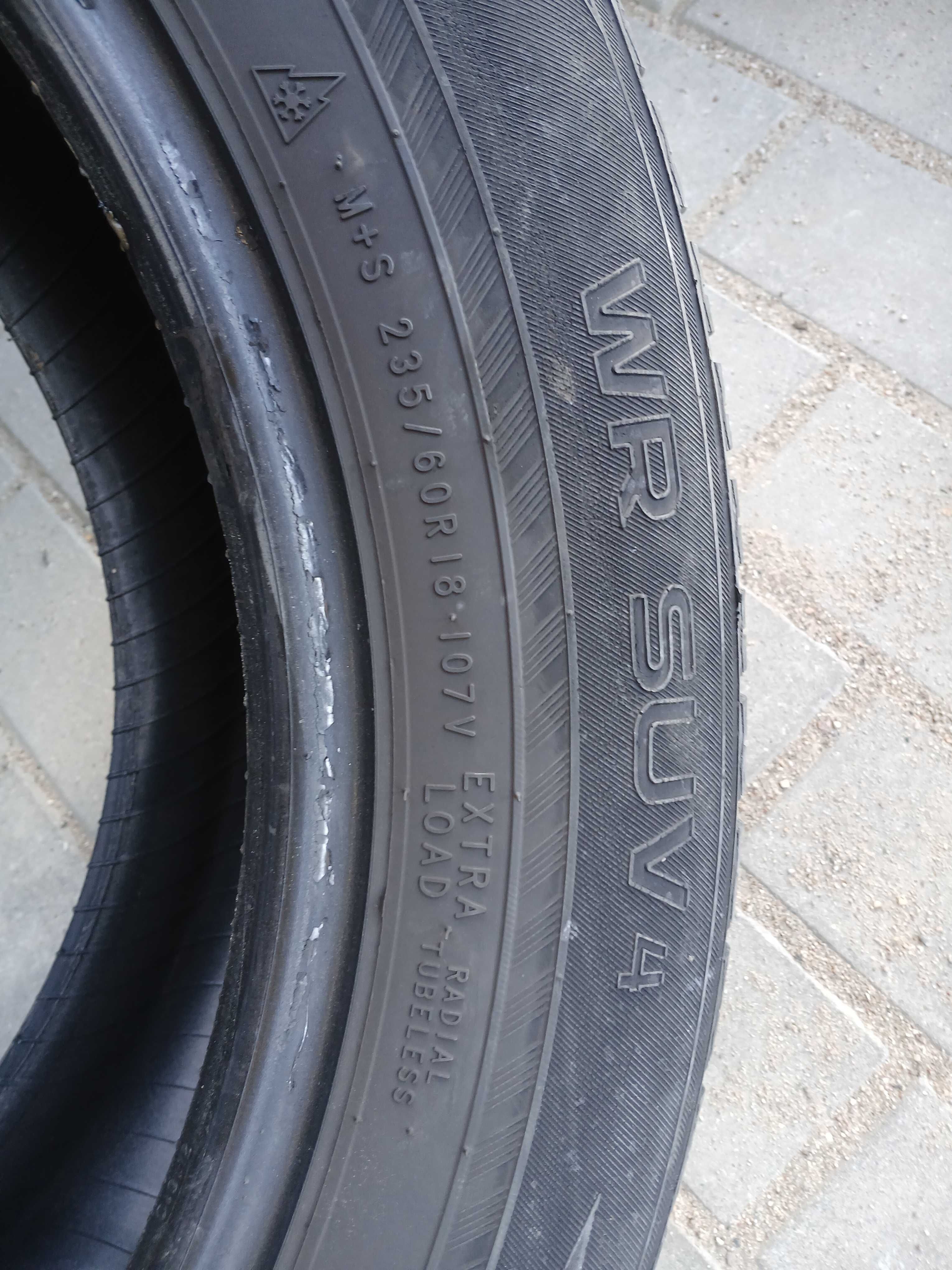 2x używane opony zimowe 235/60 R18 Nokian 2021r - Montaż Gwranacja
