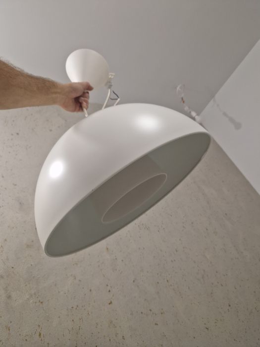 Lampa wisząca BRASA 45cm, biała.