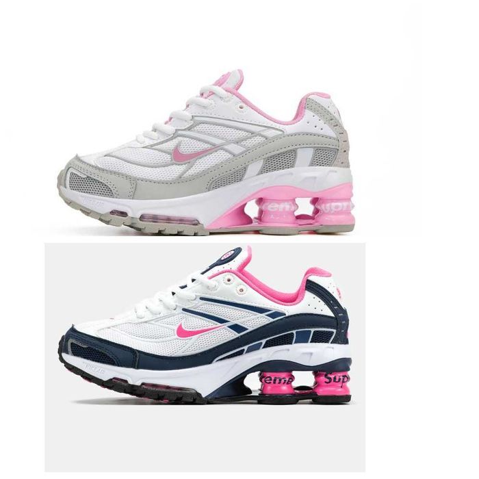 Женские кроссовки Nike x Supreme Shox Ride 2 SP найк суприм шокс райд