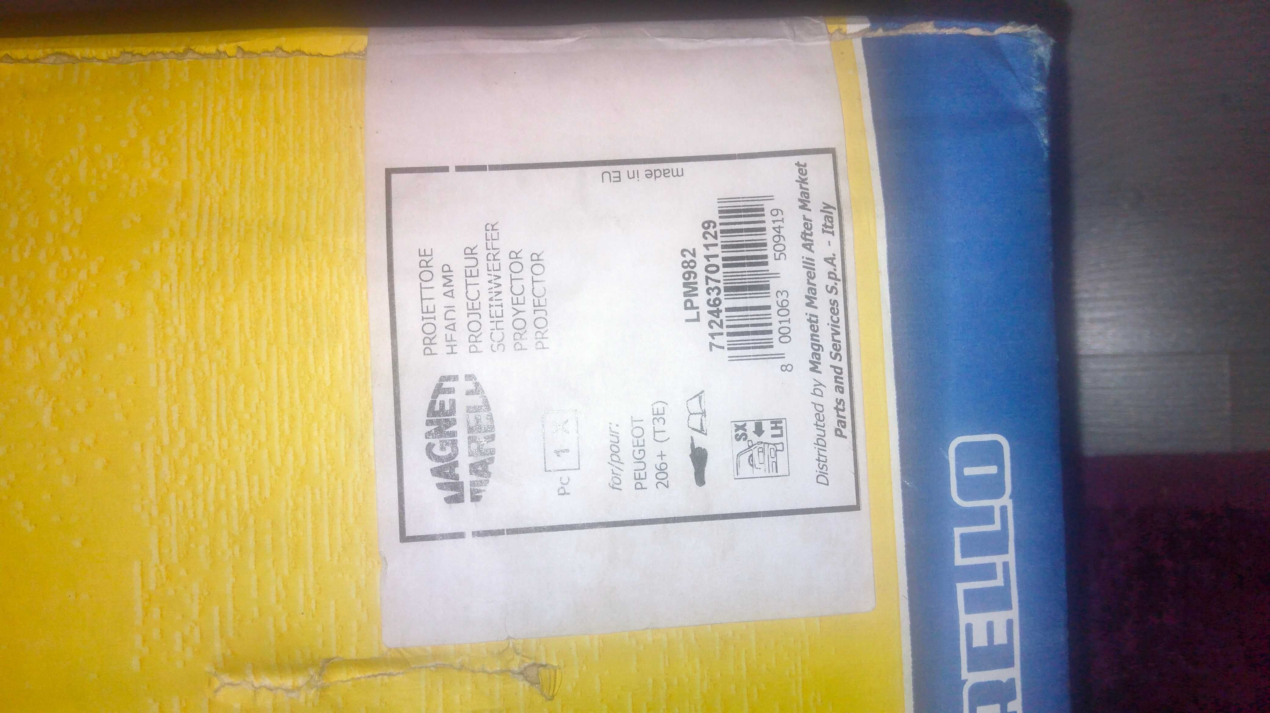 Farol Peugeot 206+