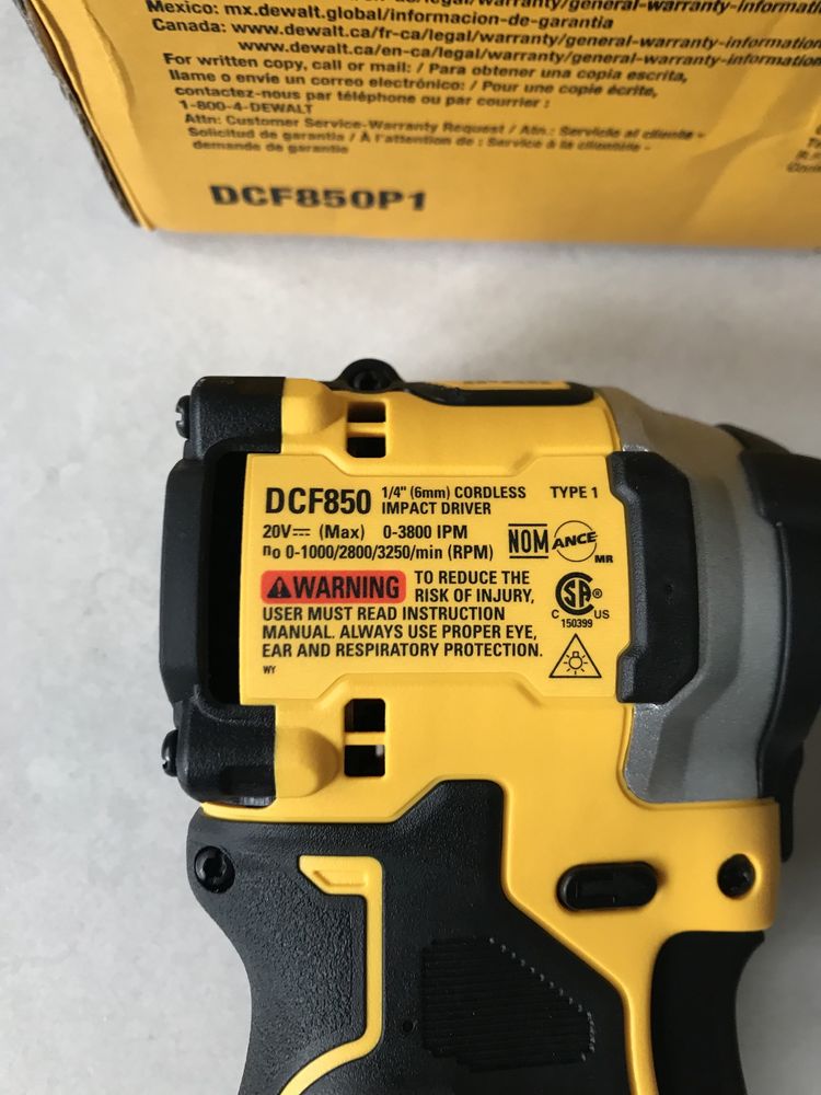 Імпакт Dewalt DCF850P1