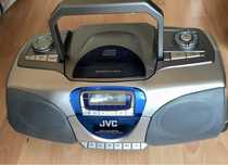 Przenośny Boombox JVC RC-BX53SL CD/Radio/kaseta w pełni Sprawny