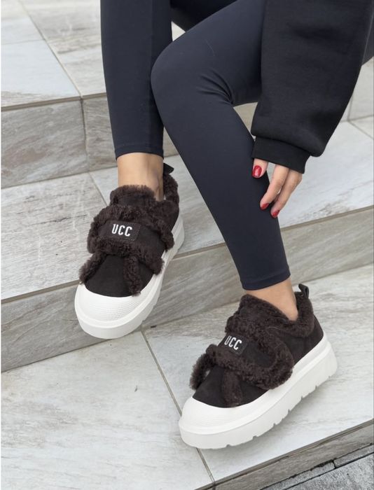 Зимові кеди з пушком, утеплені кеди, зимове взуття, взуття ugg, ugg