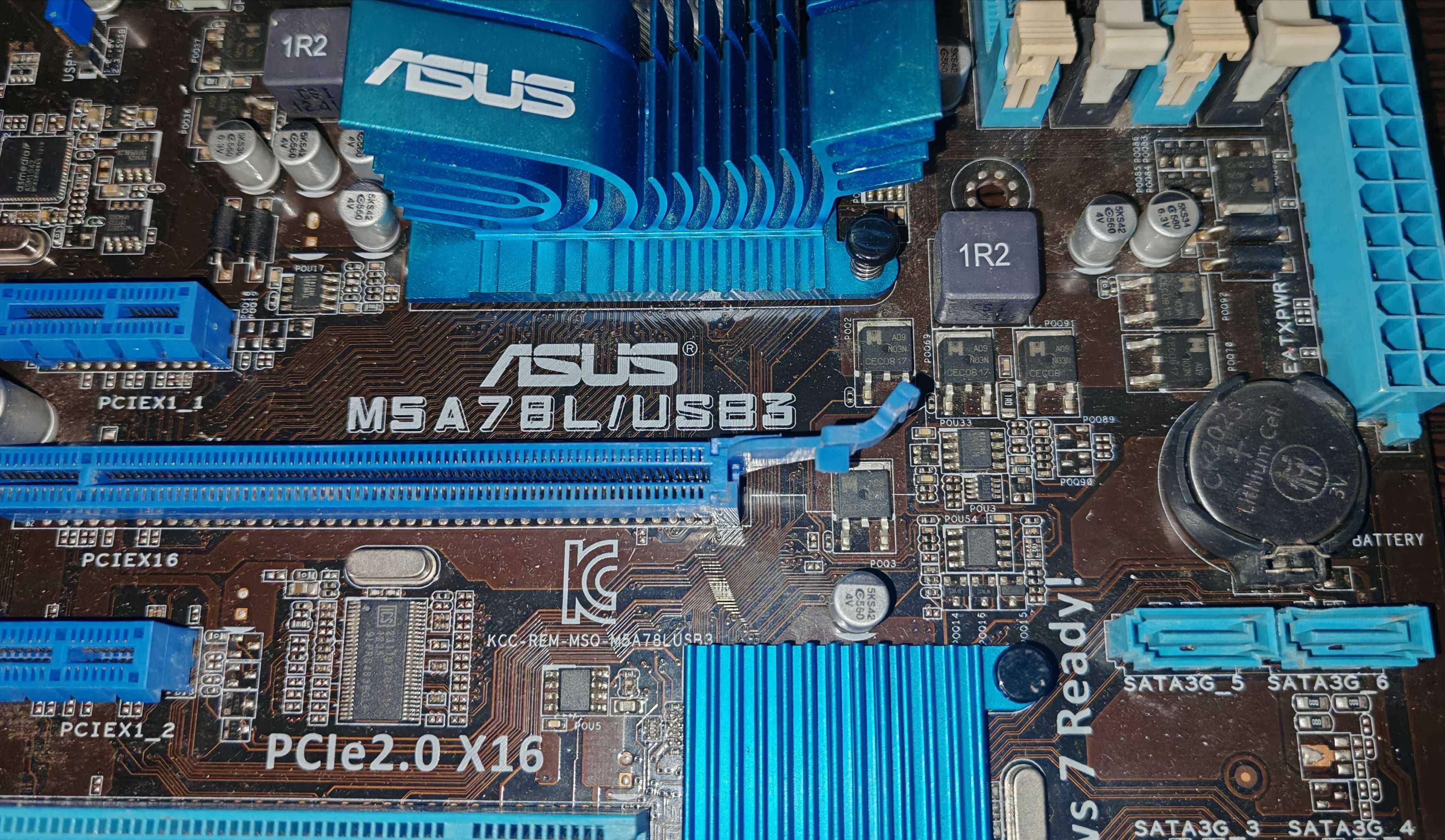 Материнська плата ,Socket AM3+, Asus M5A78L/USB3