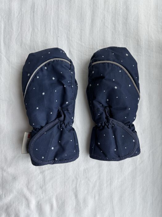 Рукавички дитячі H&M на 2-4 роки теплі на липучці перчатки детские