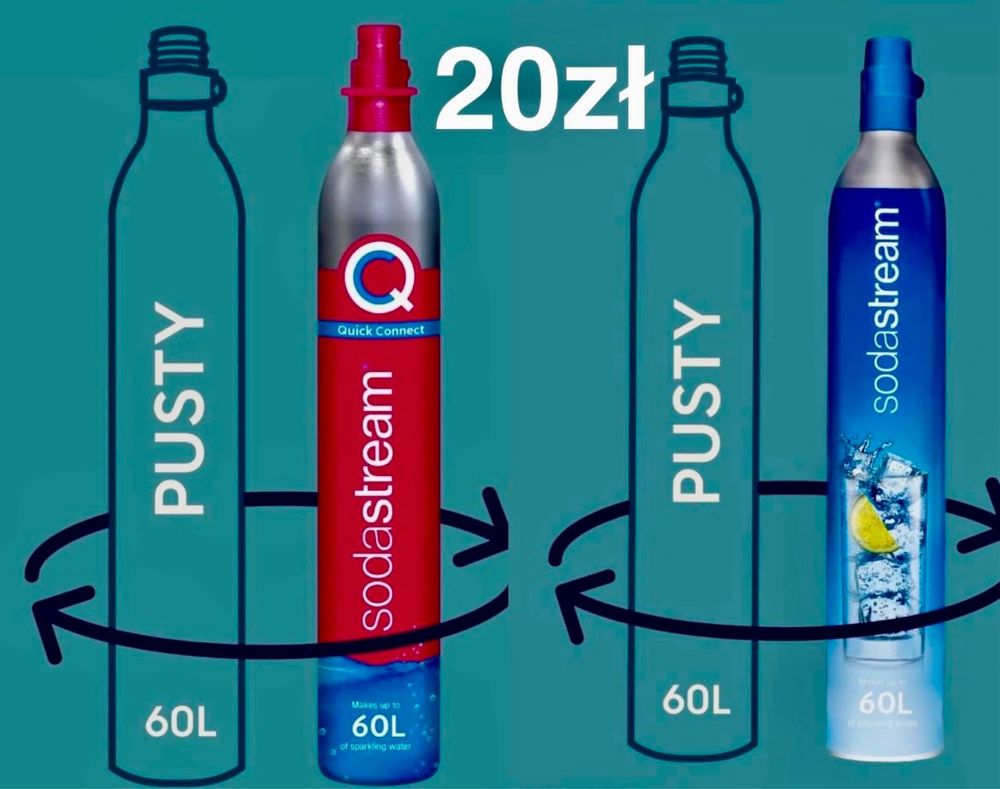 SodaStream wymiana napełnienie butli Co2 Milanówek ul.Konopnickiej 27a