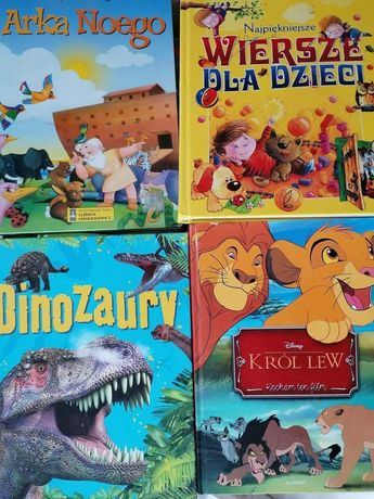 Książki dla chlopca Arka Noego król lew dinozaury i wiersze dla dzieci
