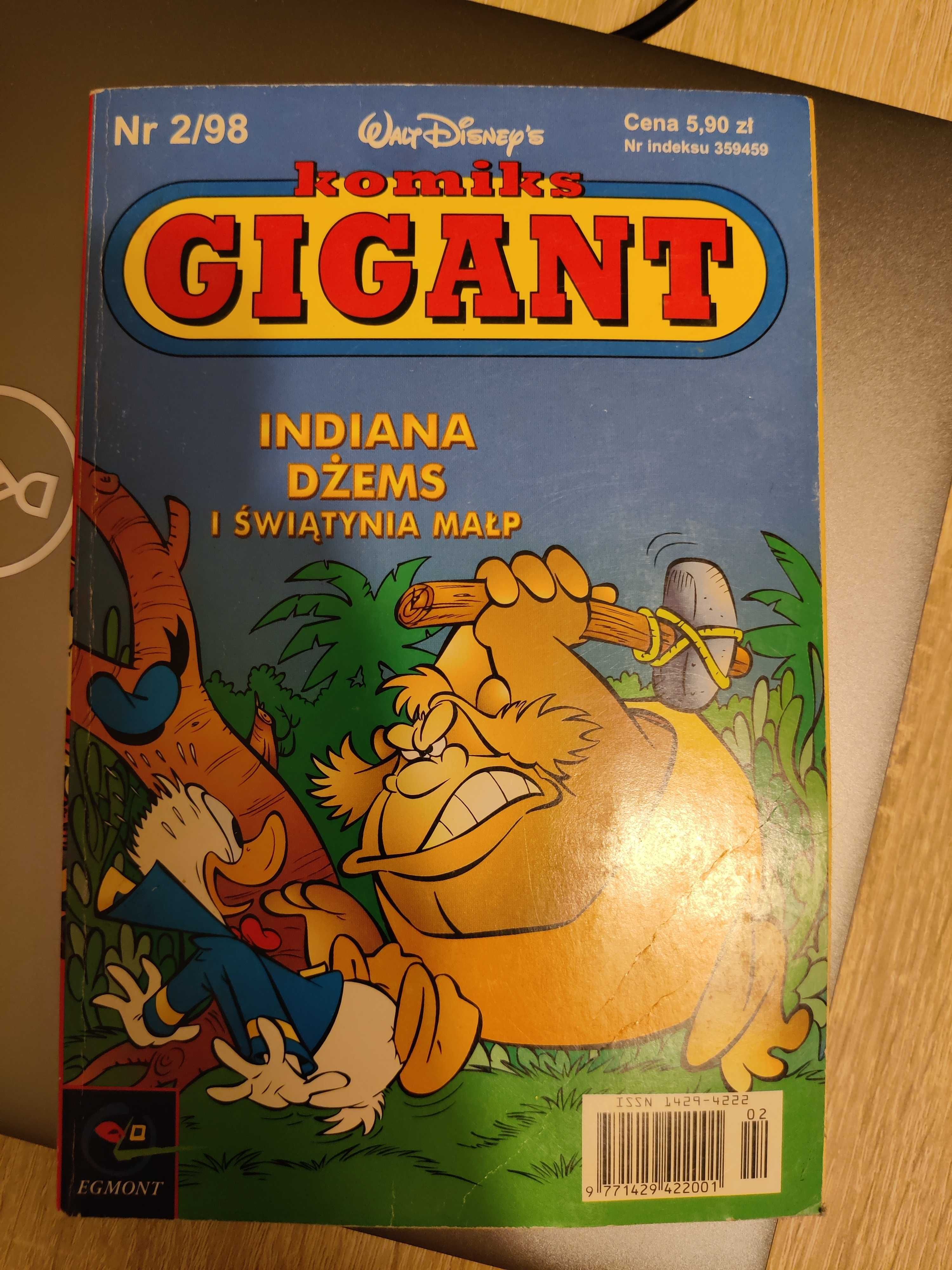 Komiks gigant - Indiana Dżems i świątynia małp Nr 2/98