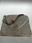 Chloe Metallic Tweed Medium Sally Flap Shoulder Bag Chloé