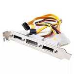 Планка на заднюю панель корпуса 2x E-SATA + Molex
