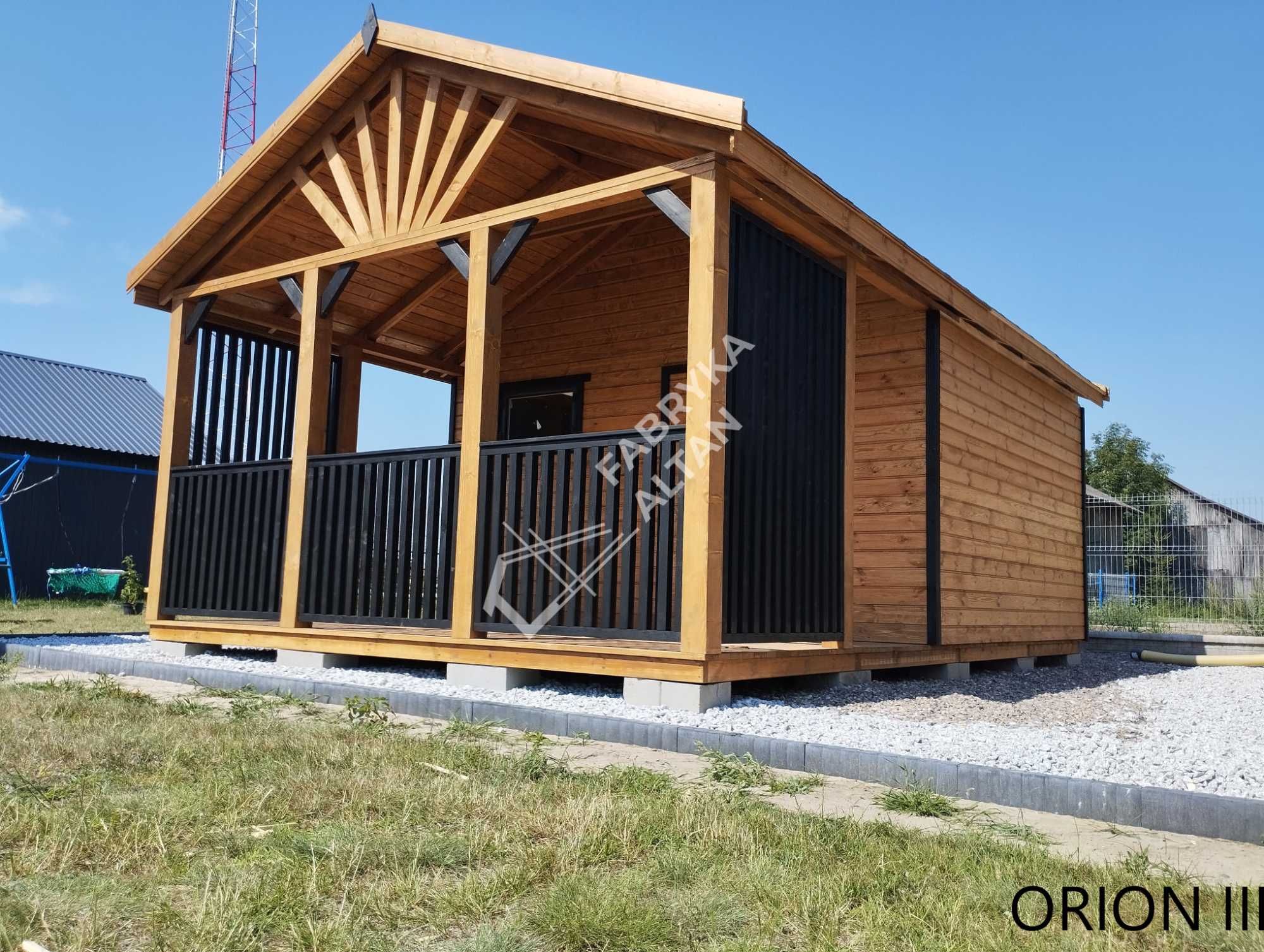 Domek drewniany, letniskowy, ogrodowy, 4x6m, ORION III, Domki