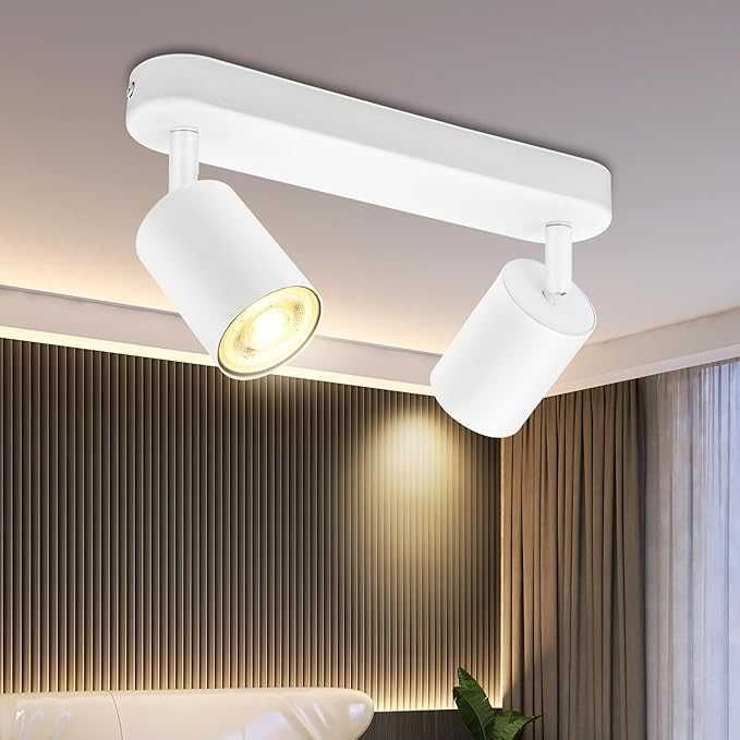 BOYIR Nowoczesny Obrotowy Reflektor Sufitowy LED GU10 2 Strumienie