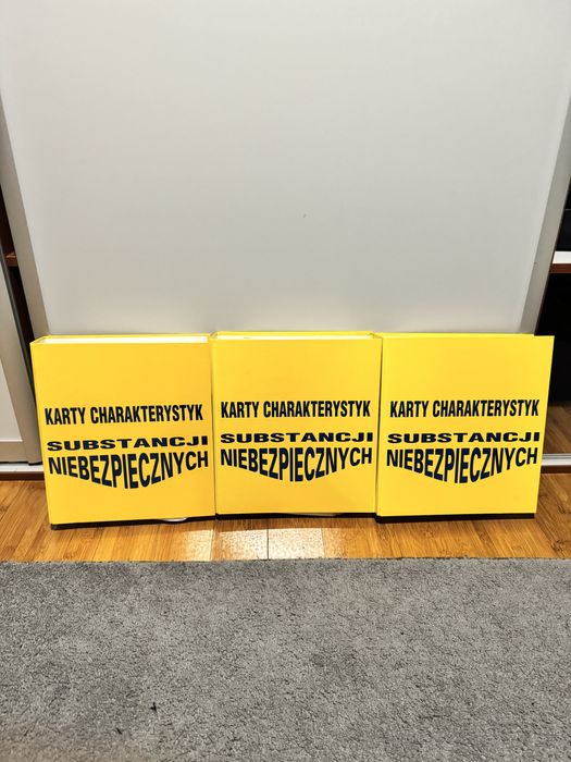 Karty Charakterystyk Substancji Niebezpiecznych, tom 1,2,3 stan bdb.