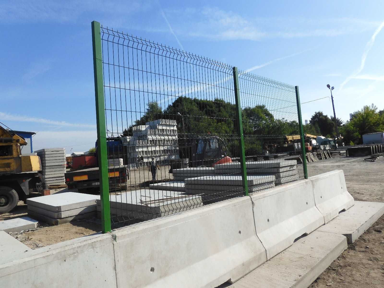 Bariery drogowe betonowe nowe dwustronne malowane