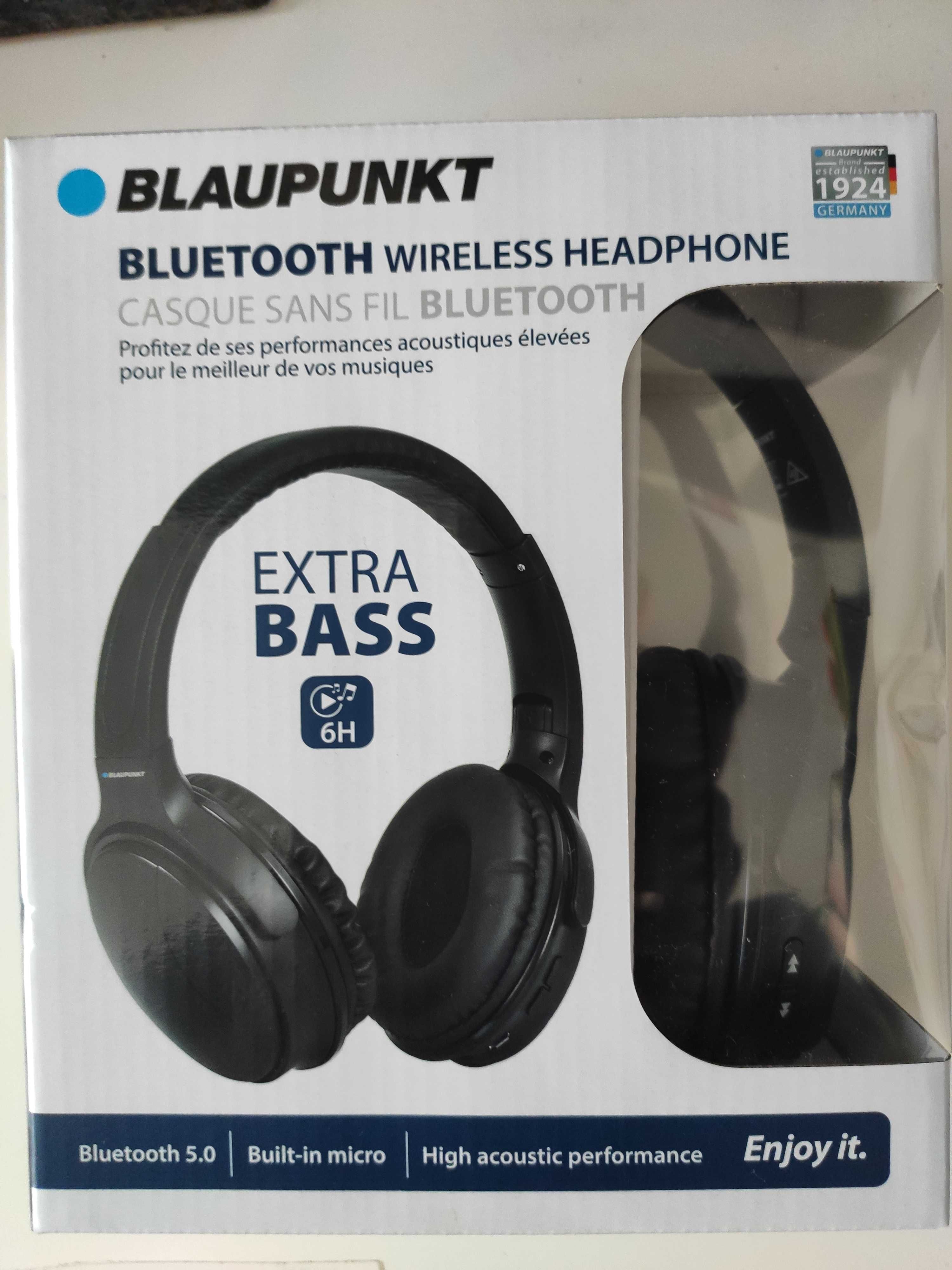 Auscultadores Blaupunkt Bluetooth dobráveis sem fio Comfort Fit