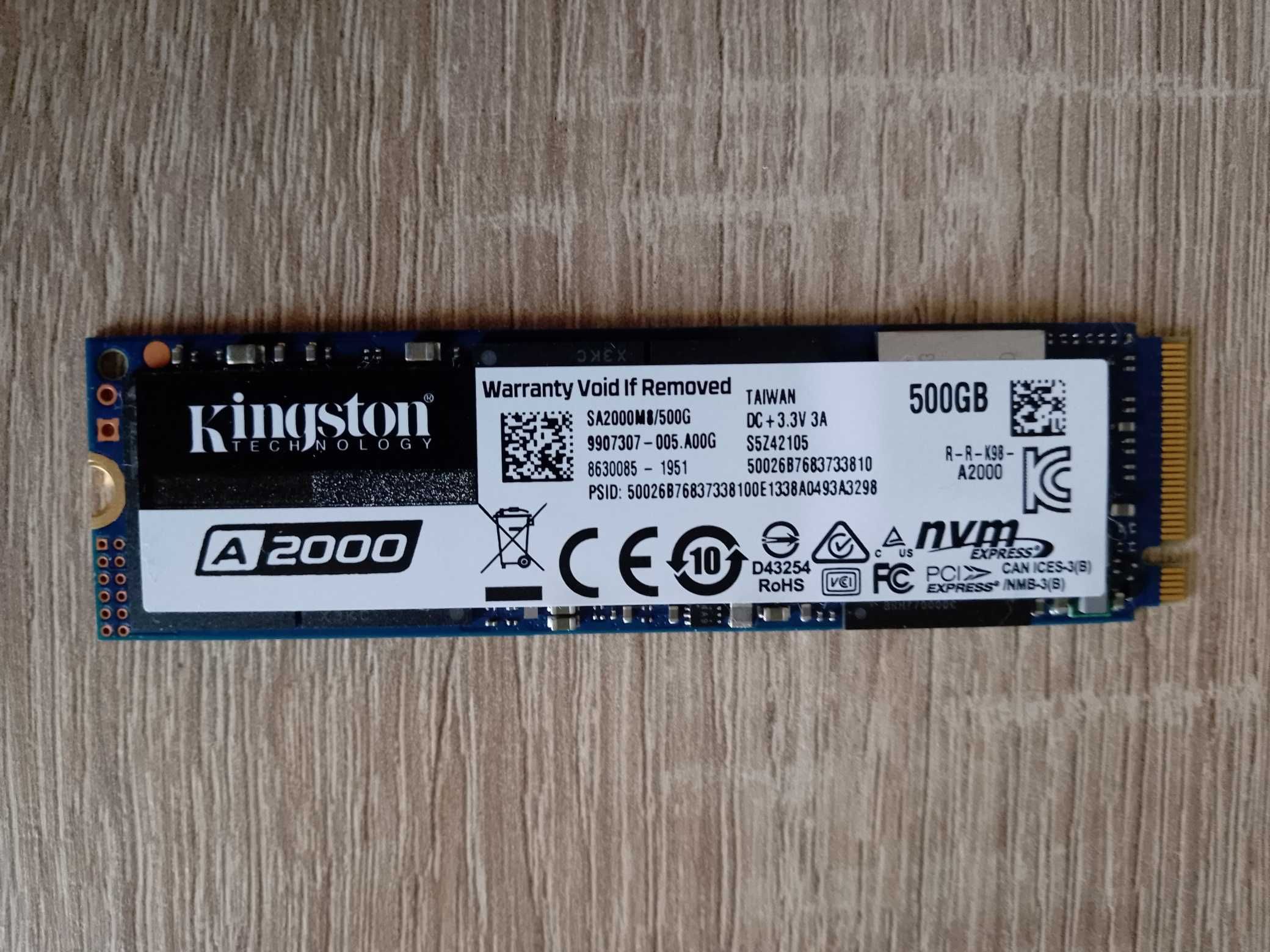 SSD диск Kingston A2000 500GB NVMe M.2