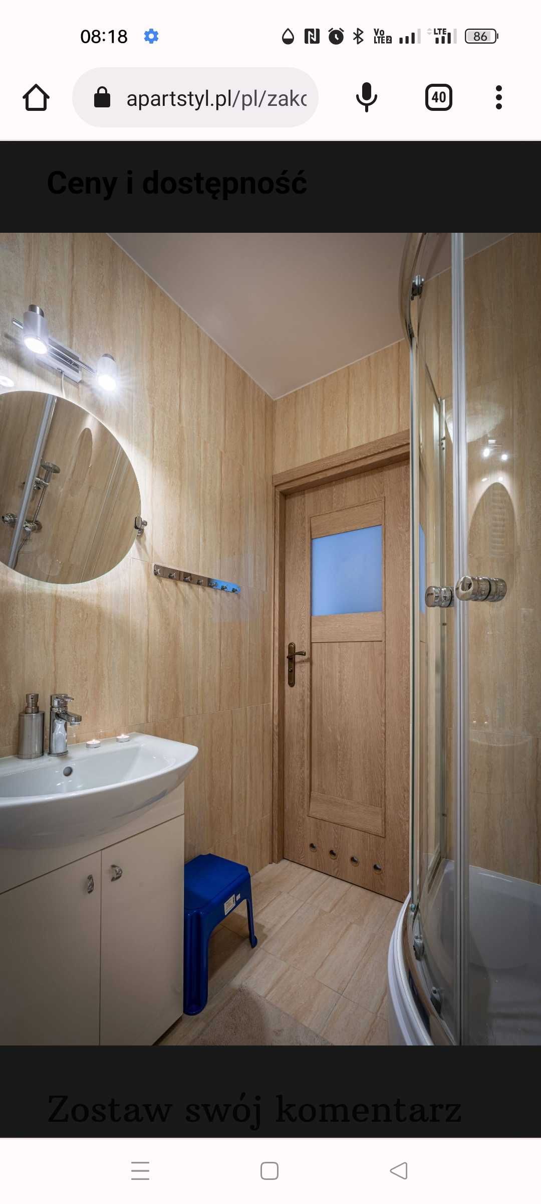 Apartament Bella w centrum Zakopanego