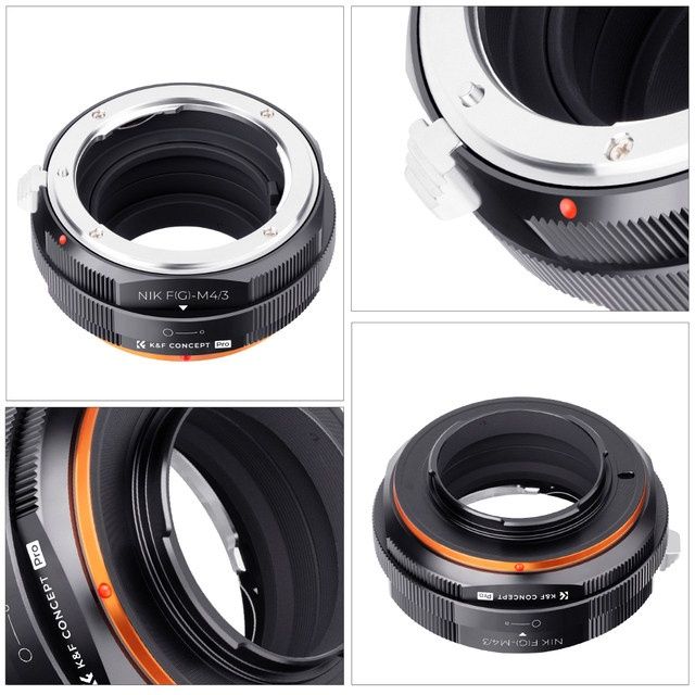K&F Concept NIK(G)-M4/3 Lens Adapter Ring for Nikon AI F G Lens to M43