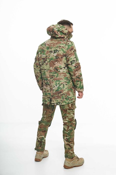 Військова форма зимова тепла мультикам парка та штани з наколінниками
