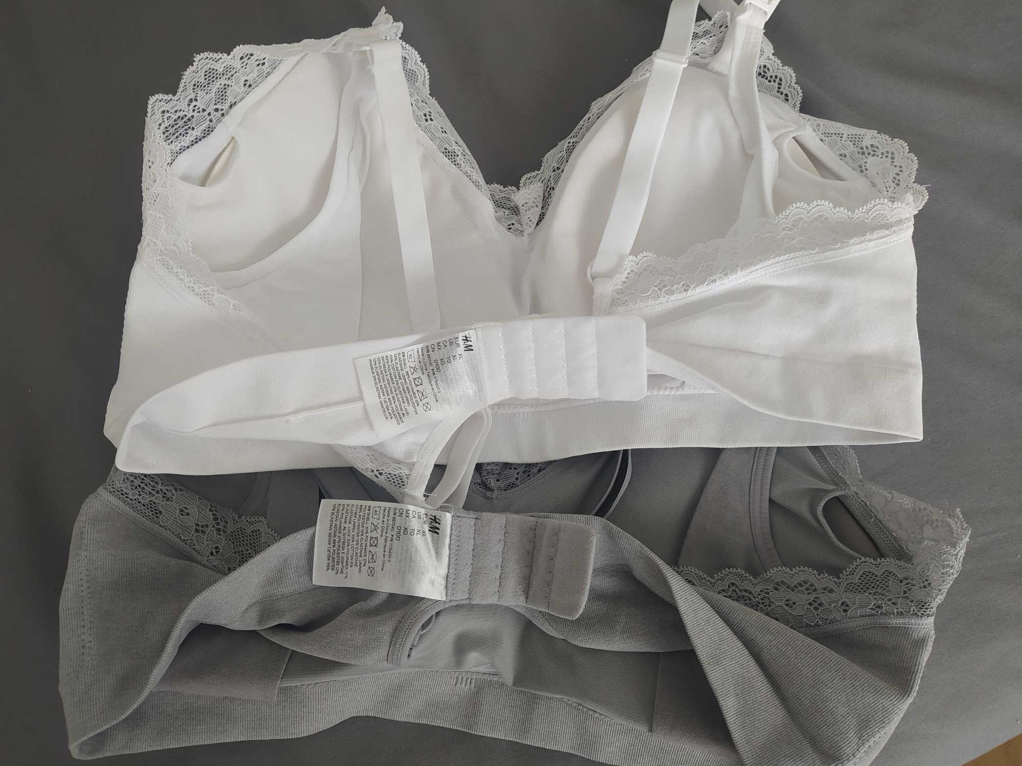 Bezszwowe biustonosze do karmienia H&M - rozm. XL