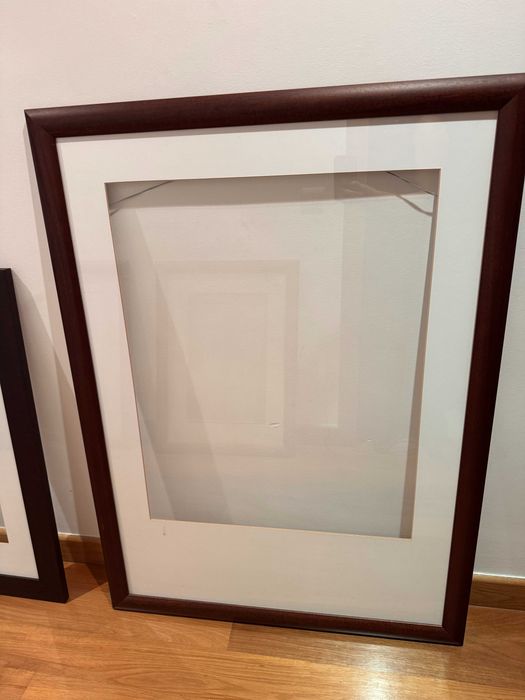 Moldura madeira wengué escura 110 x 81