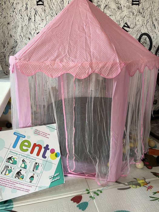 Нова дитяча рожева палатка