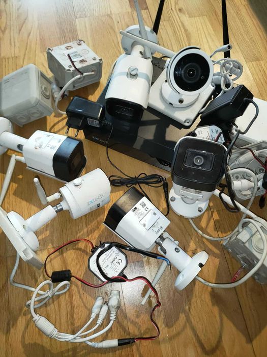 Zestaw 10  kamer bezprzewodowych WiFi, szpiegowskie z rejestratorem.