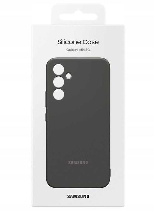 silikonowe etui Samsung Silicone Case Cover czarne do Galaxy A54 5G