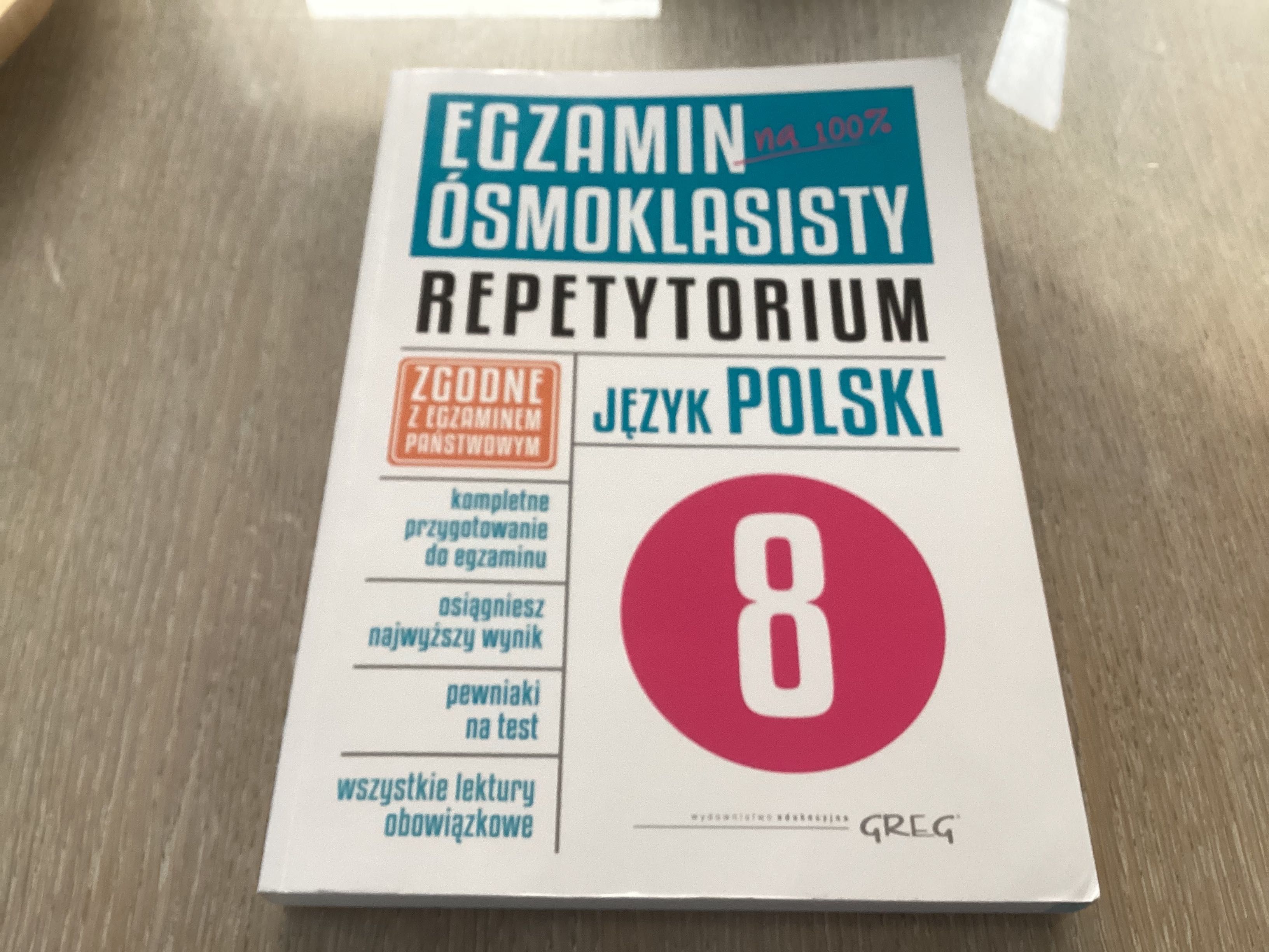 Egzamin ośmioklasisty /repetytorium/j.polski/greg