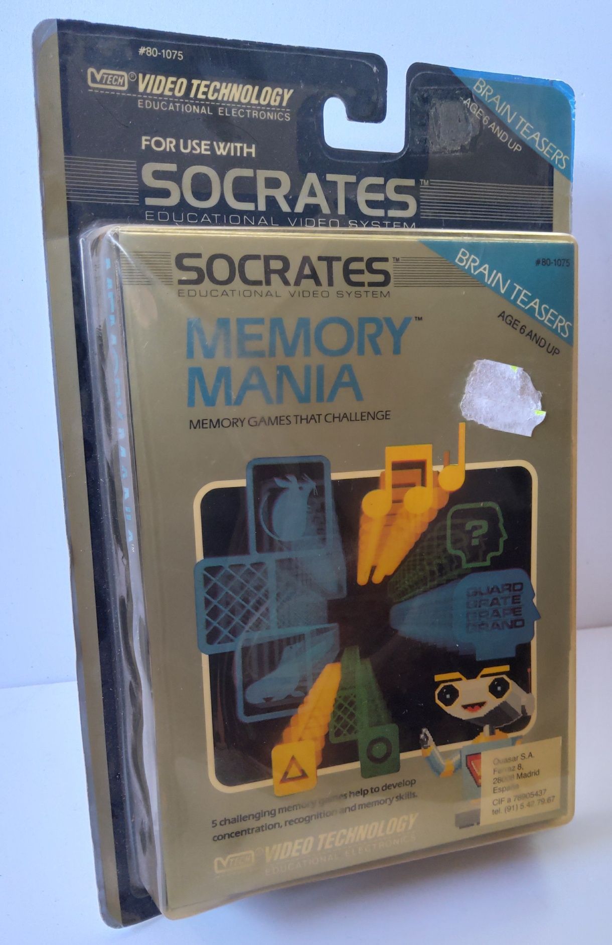VTech - Socrates - 2 Jogos - Video System - Jogos Selados 1988