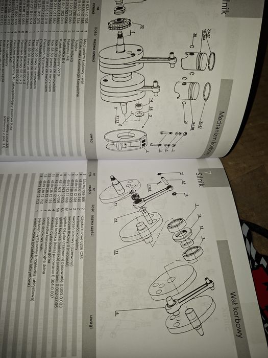 Nowy zestaw instrukcja obsługi katalog+linka licznika jawa 350