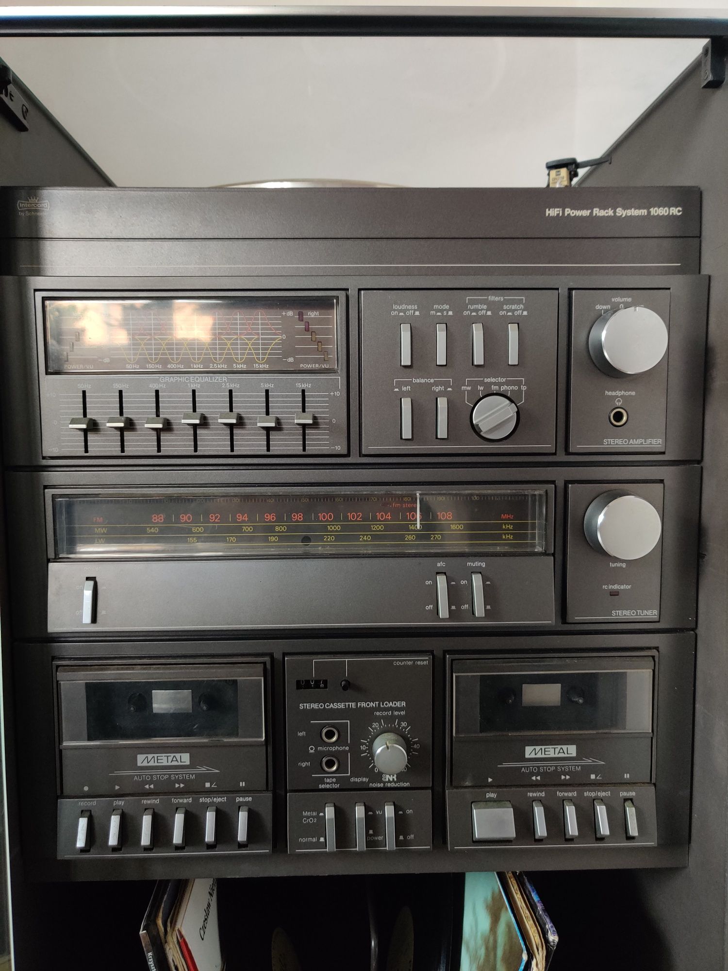Wieża audio Intercord HiFi Power Rack System 1060 RC