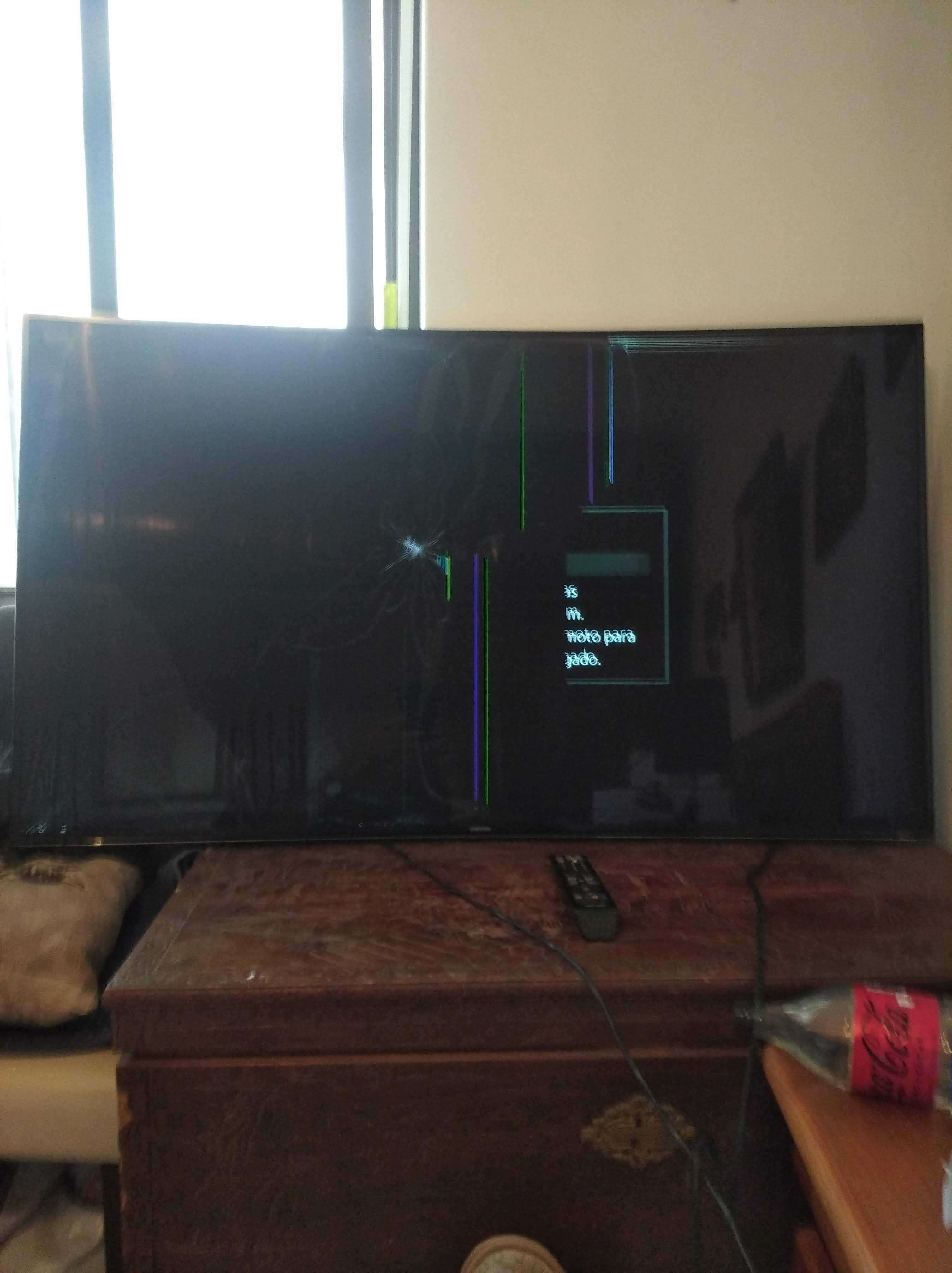 Lcd 55" UHD 4K Curva Smart TV para peças UE55HU7100S