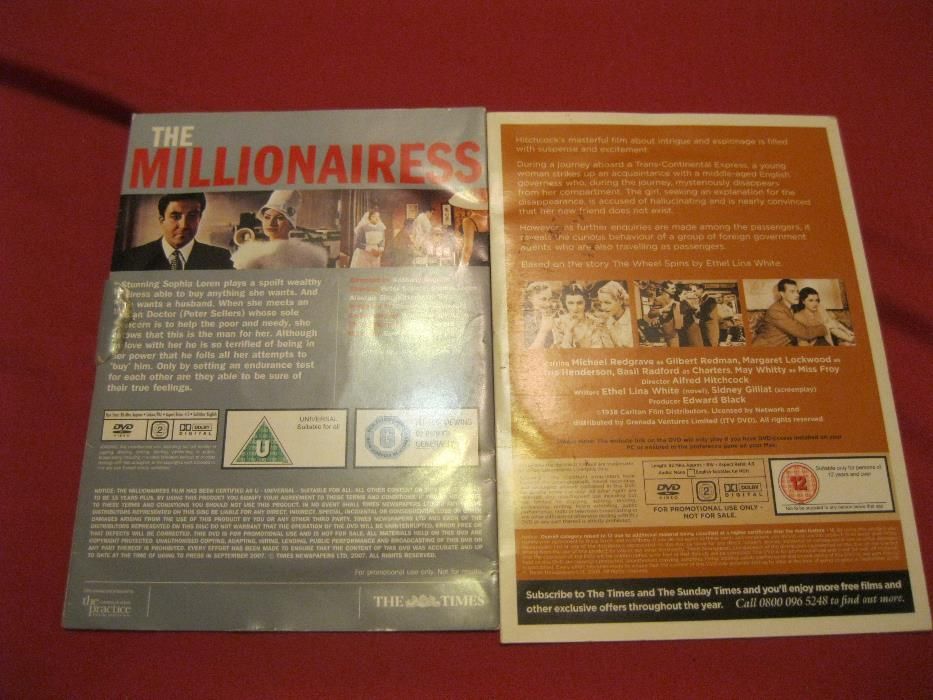фильм кино DVD на английском языке the millionairess the lady vanishes