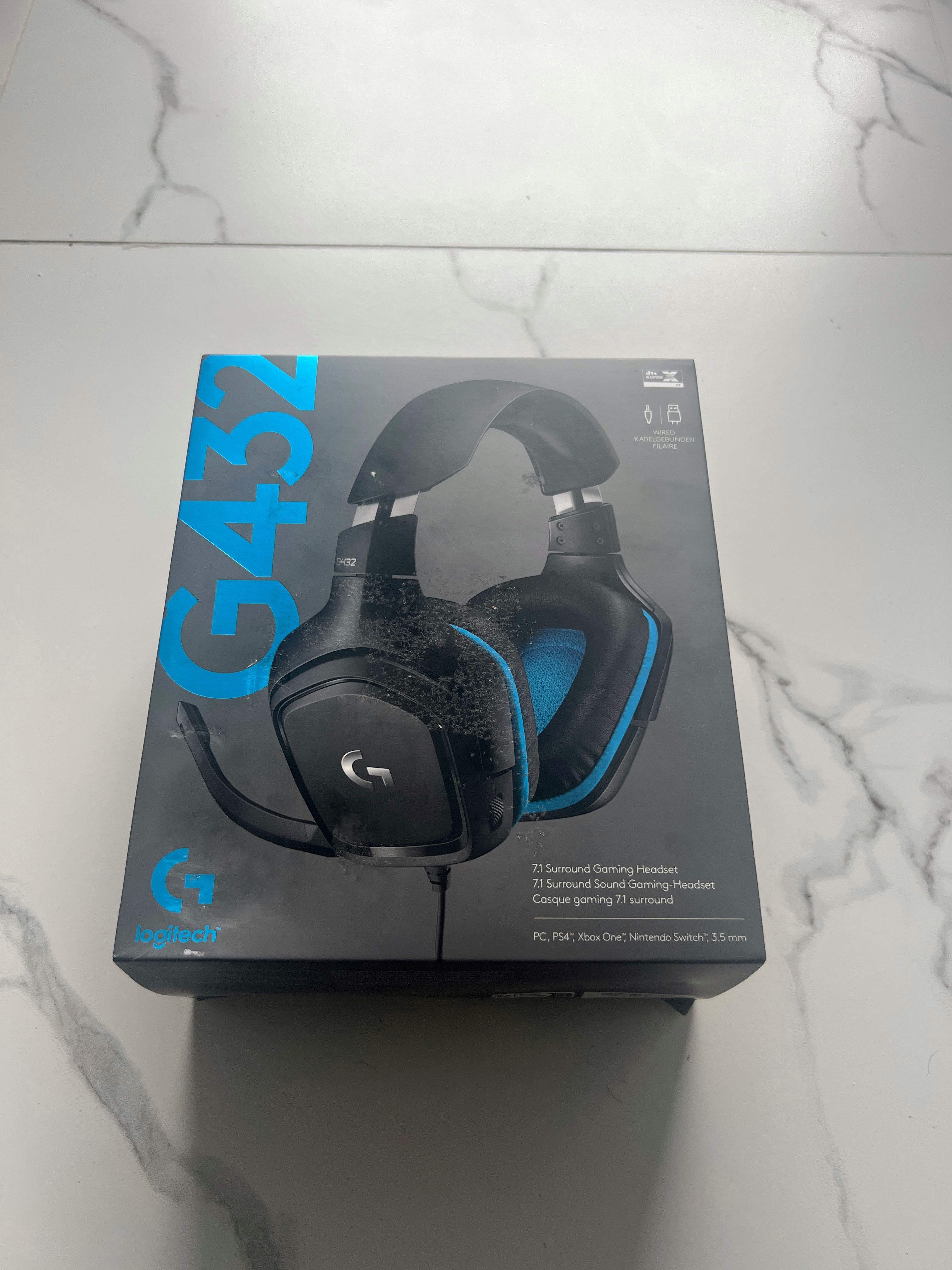Навушники LOGITECH G432 Wired Gaming Black/Blue