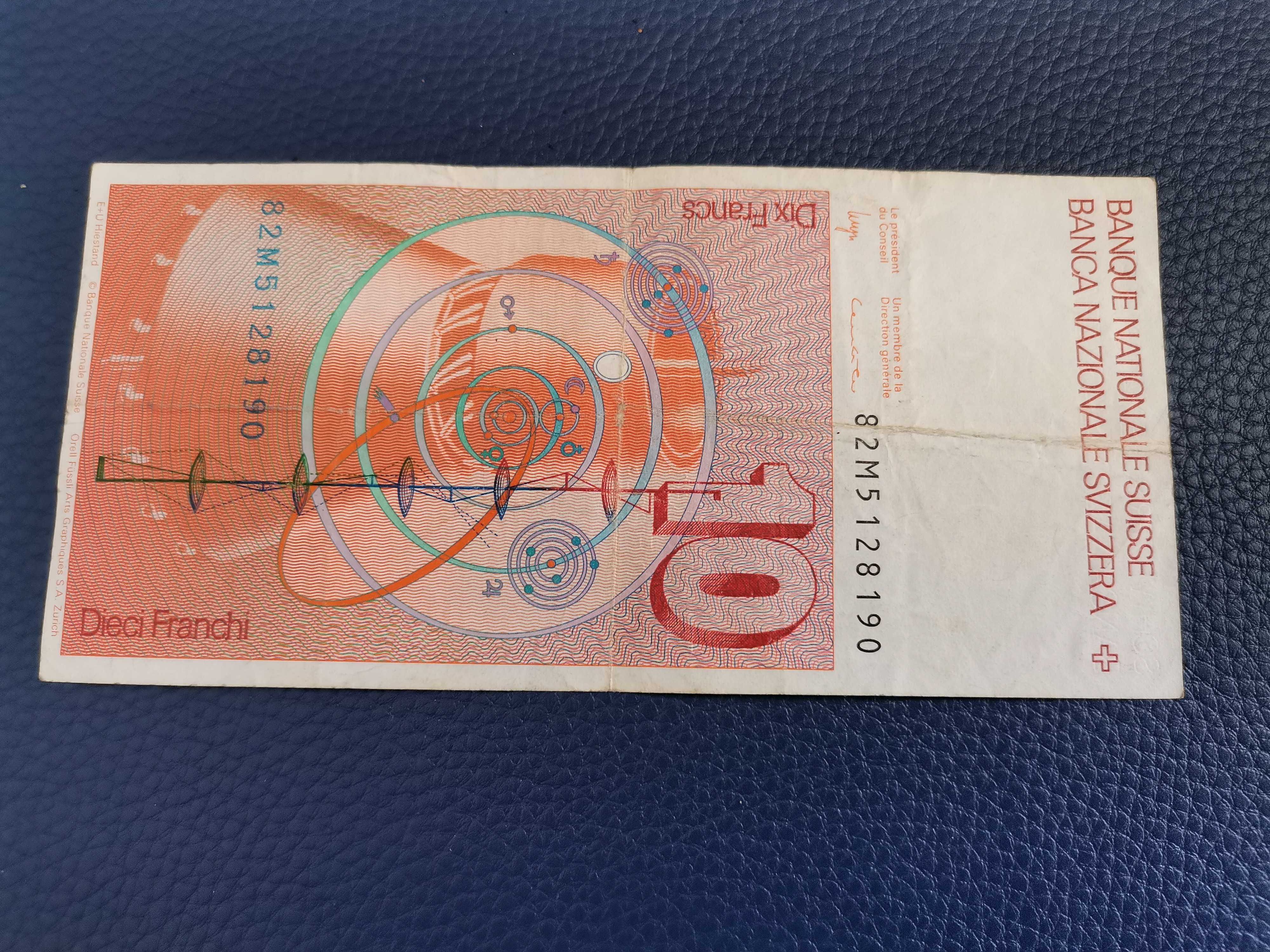 Nota de 10 francs Suíços