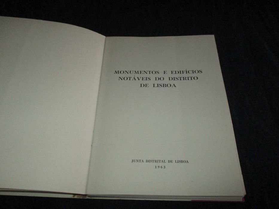 Livro Monumentos e Edifícios Notáveis do Distrito de Lisboa