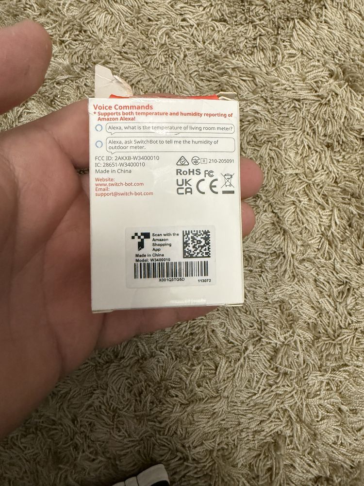 Switchbot termometr i higrometr zewnętrzny wewnętrzny