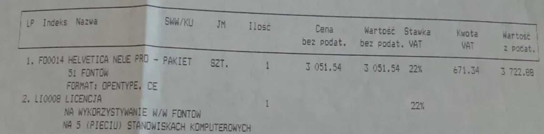 51 fontów Helvetica Neue  Pro Font Family PL dla 5 stanowisk- okazja!