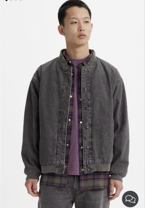 Levis оригінал утеплений варений джинсовий бомбер М куртка