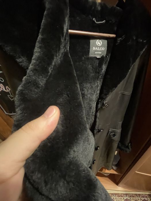 Жіноче пальто з натуральної шкіри Salco (розмір 48)