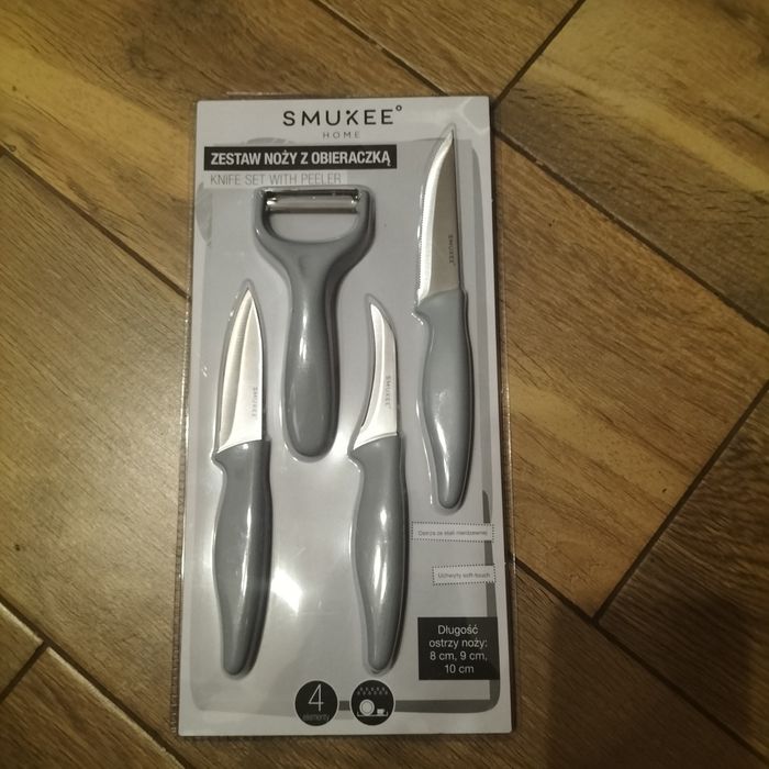 Zestaw noży smukee nowe