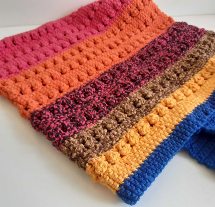 Saco Sacola Mala Crochê Artesanal Colorido Estimado