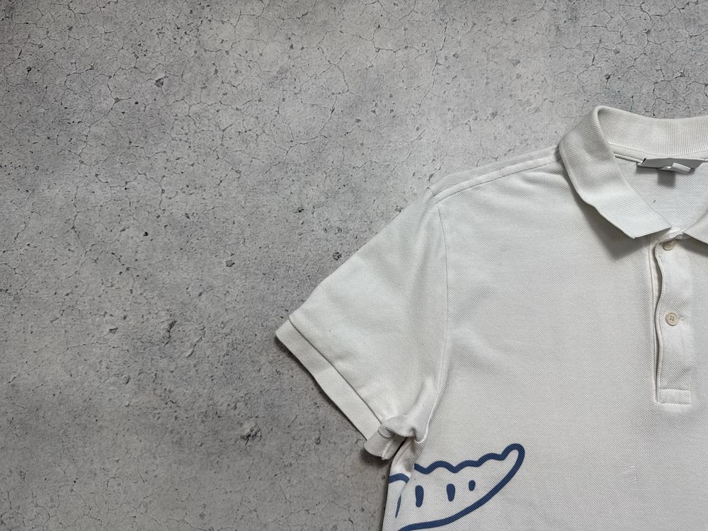 Мужская Футболка Поло Lacoste С Большим Логотипом Оригинал S-M