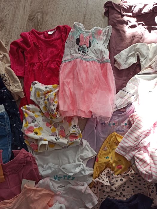 Paka ubrań 86 bdb stan