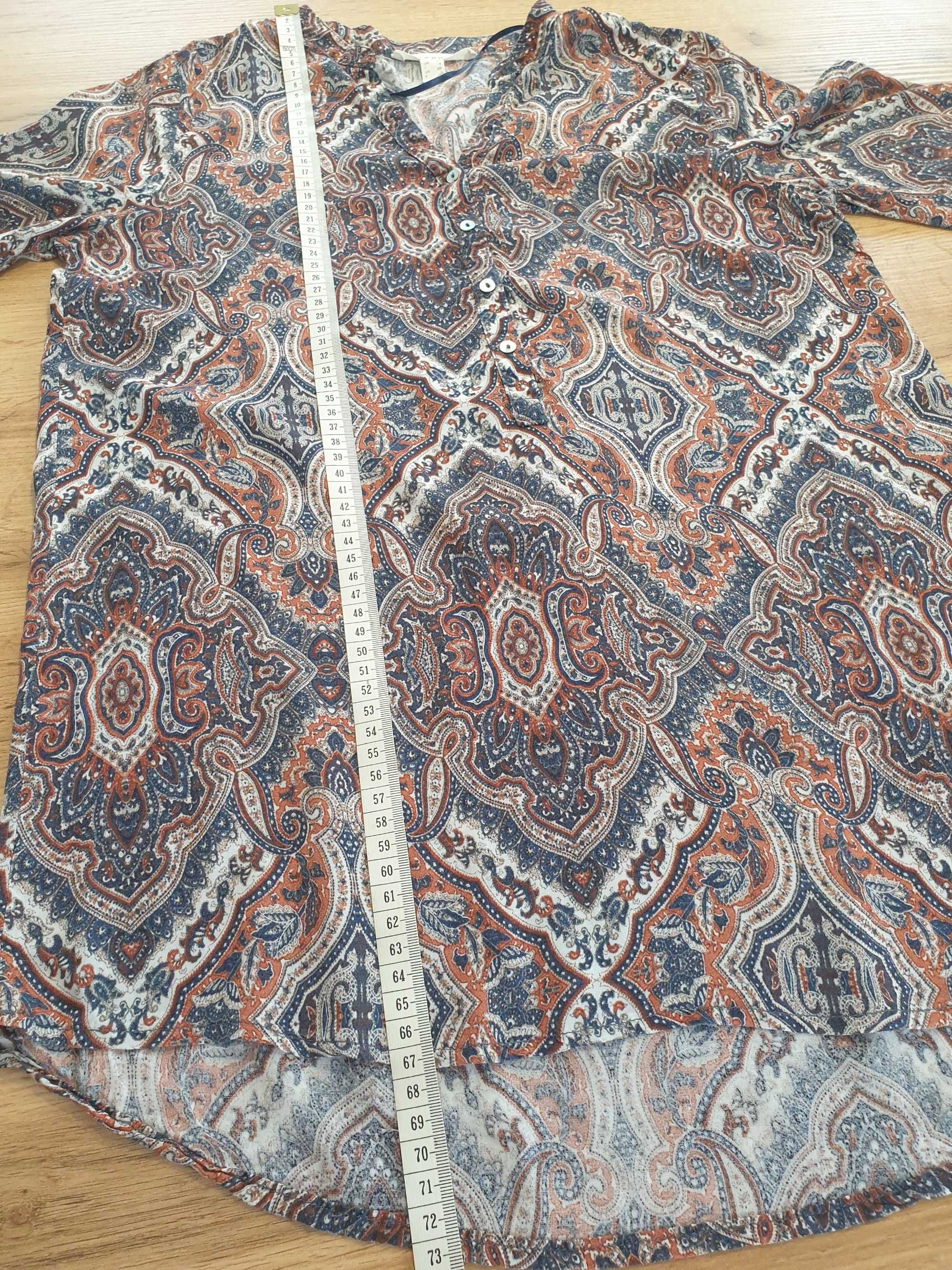 Bluzka/tunika w kolorowy super modny print, 100% wiskoza, Esprit, xs-s