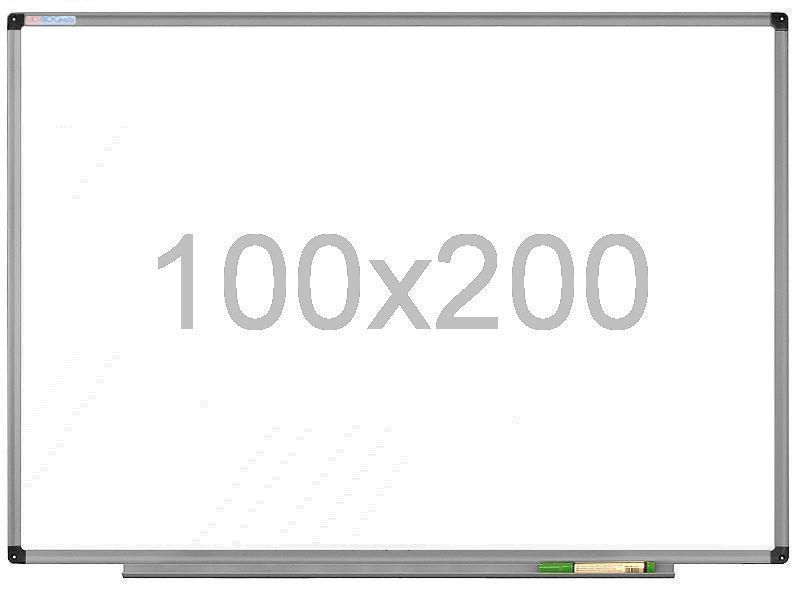 Офісна магнітно-маркерна дошка в алюмінієвій рамі 100х200 см