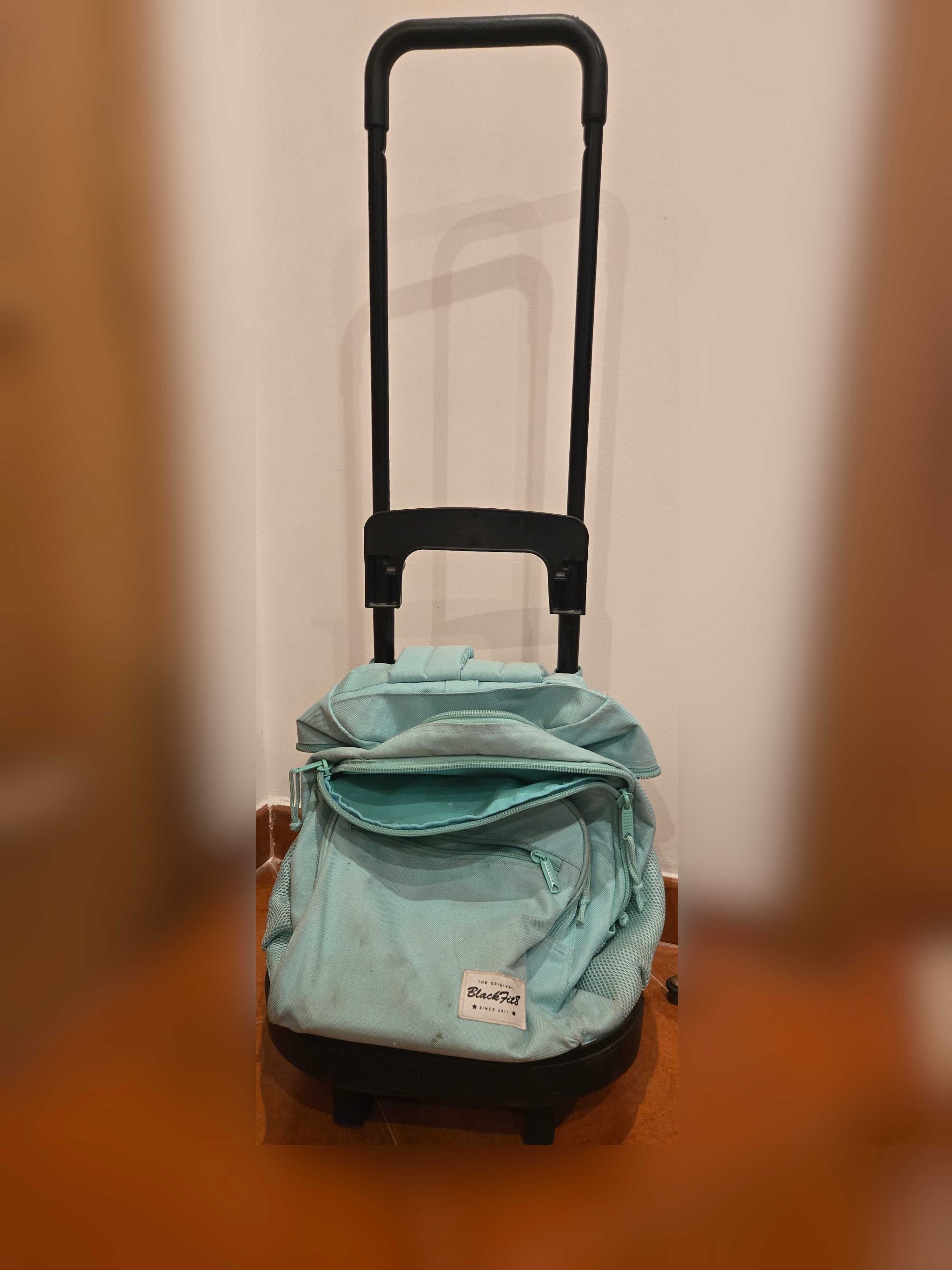Mochila escolar com trolley