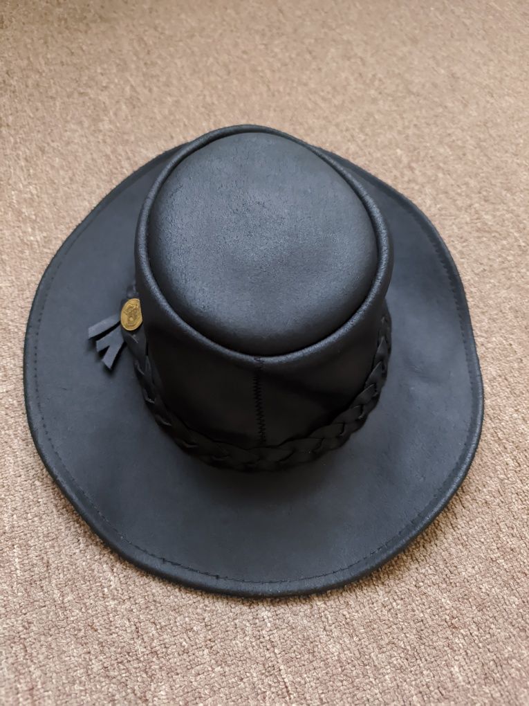Настоящая ковбойская кожаная шляпа The Australian Bush Hat Co Данди